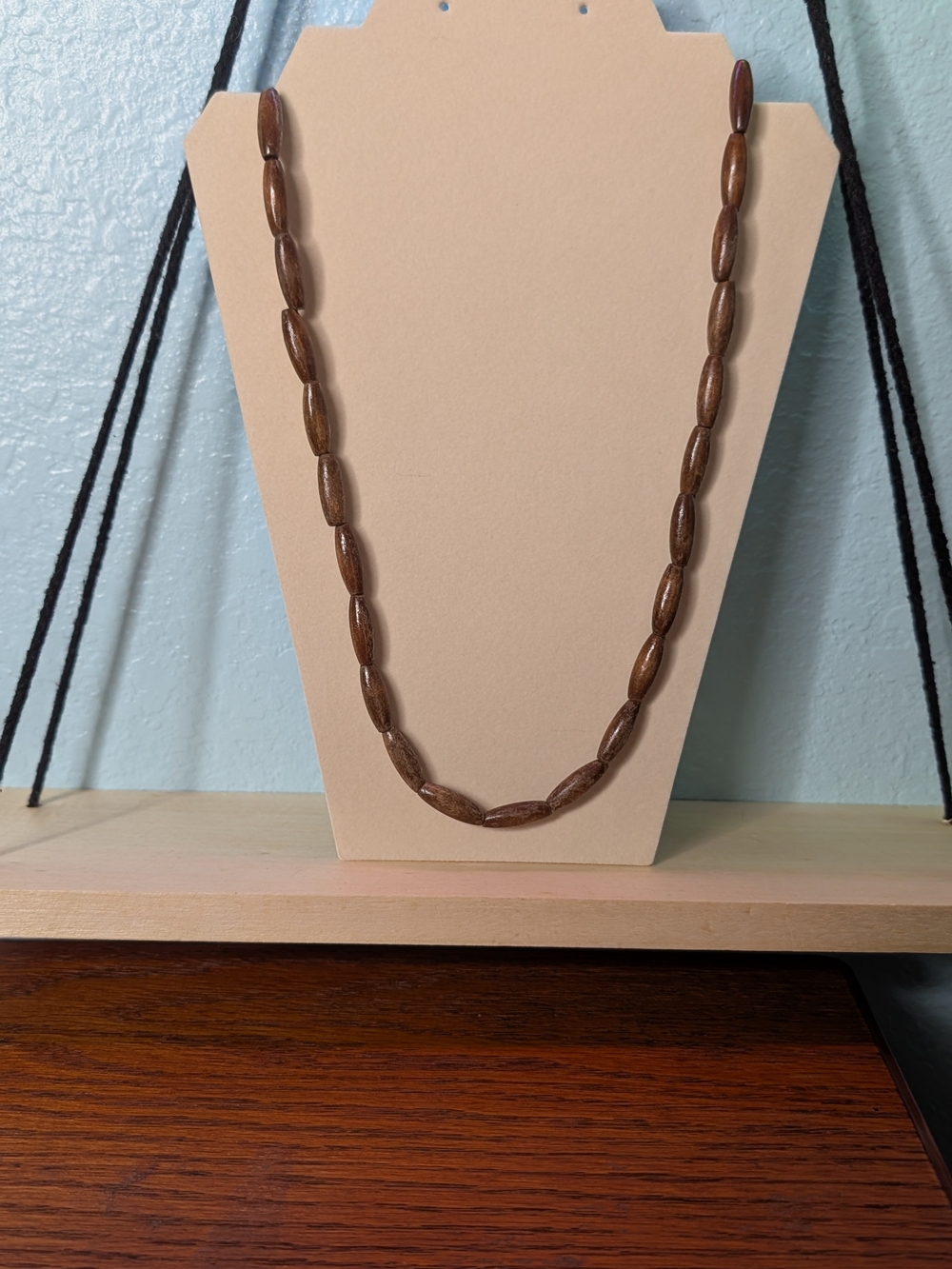 Job's Tears Necklace - Vintage Sacred Wood Meditation Prayer Strand Necklace